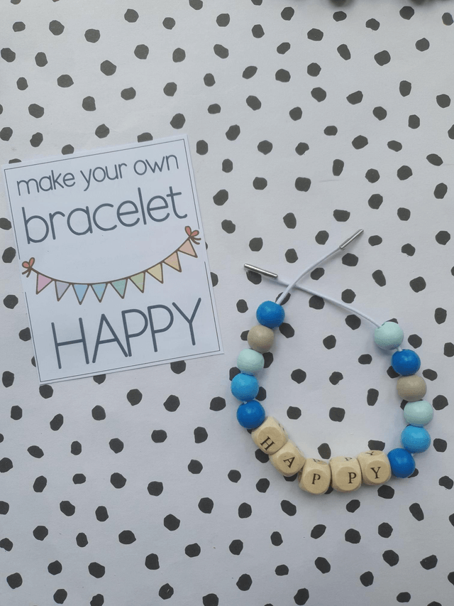 Make Your Own Bracelet - Happy