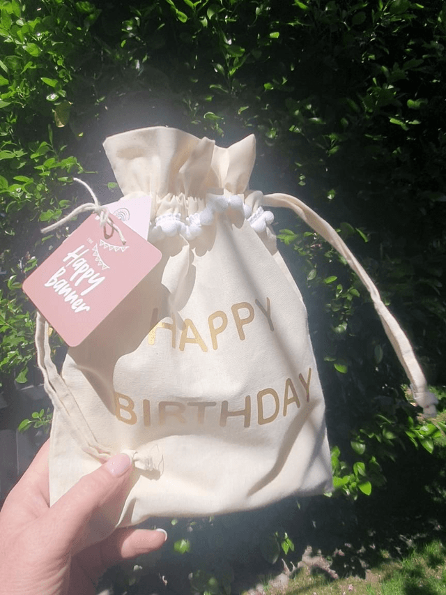 Pom Pom Gift Sack - Small