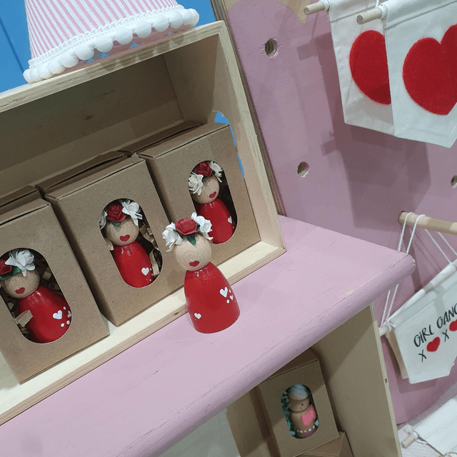 Flower Girl Peg Doll