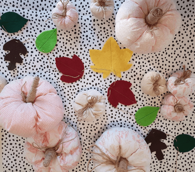 Felt Leaf Garland 